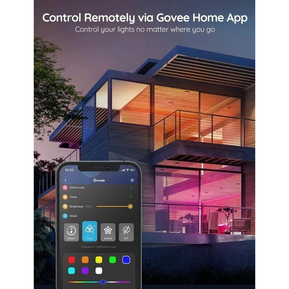 Govee Smart WiFi LED Strip Lights 50ft RGB Lighting Alexa Google Color Chng - Picture 2 of 11